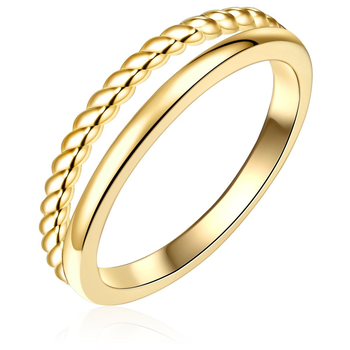Rafaela Donata Silberring gelbgold, aus Sterling günstig online kaufen