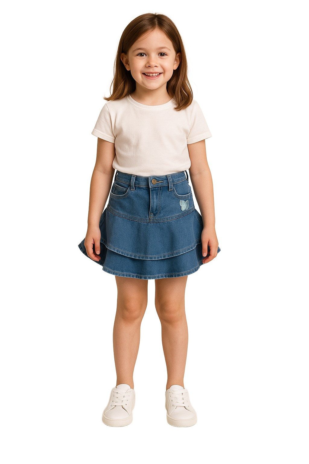 Girls Fashion Jeansrock Rock, Jeansrock, Stretch Rock R627e