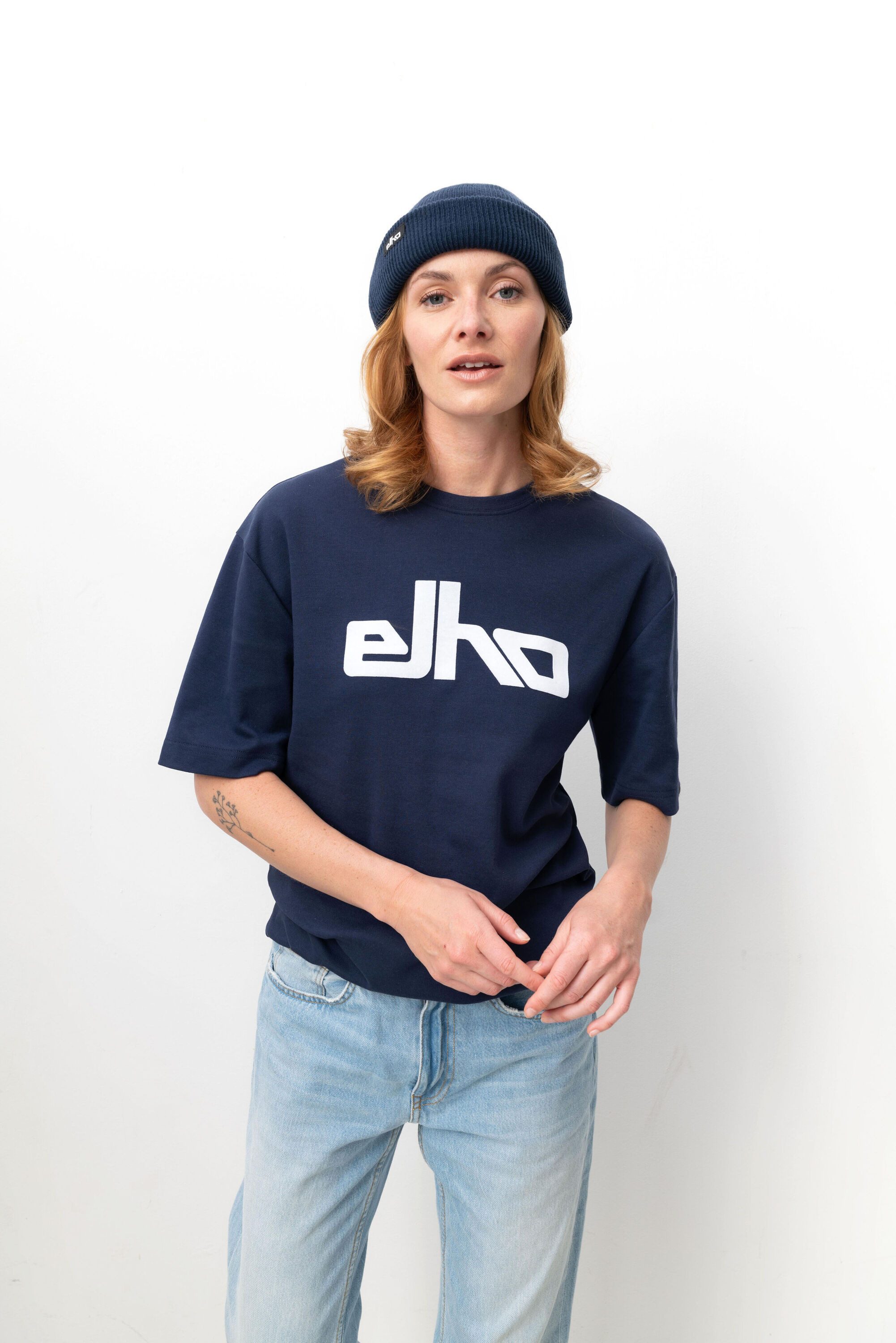 Elho Rundhalsshirt (1-tlg) mit elho Logo-Print