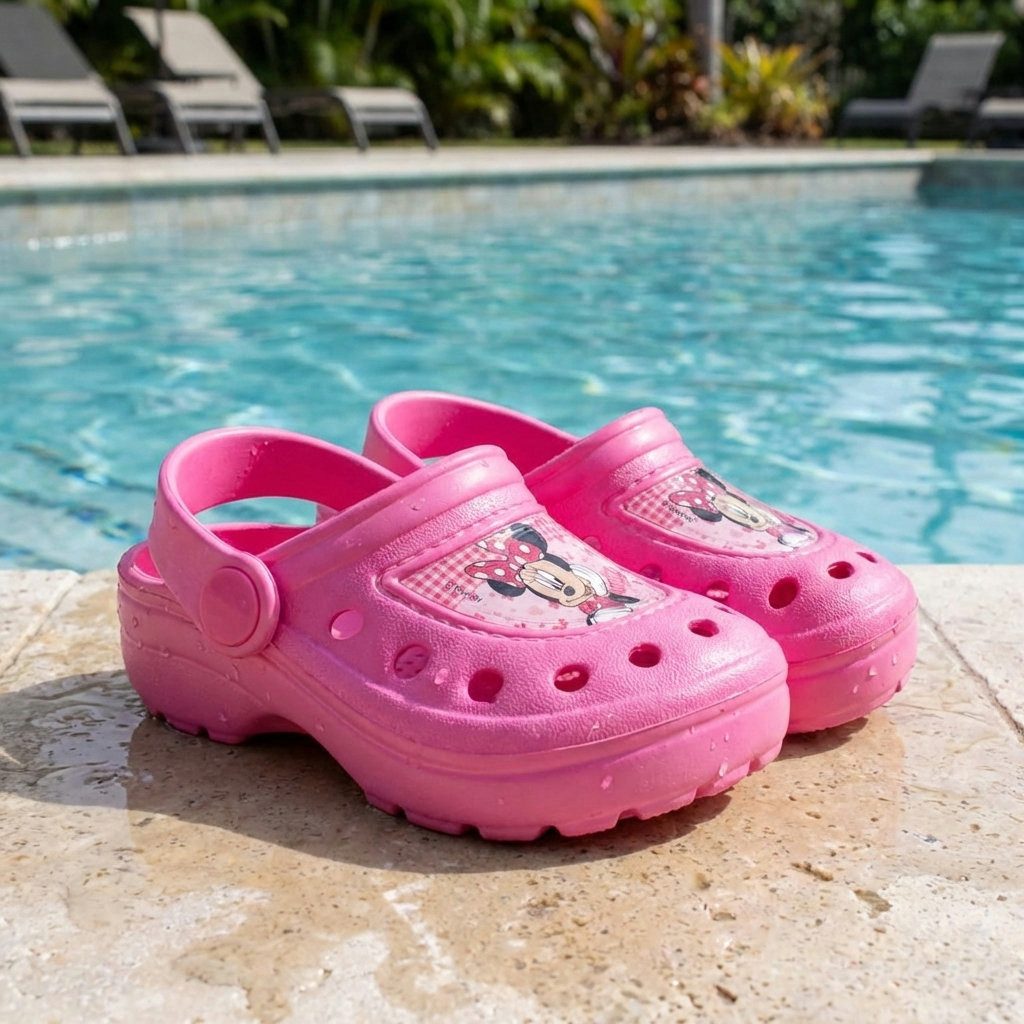 Disney Disney Minnie Maus Kinder Clogs Sandalen Badeschuhe in Rosa Clog