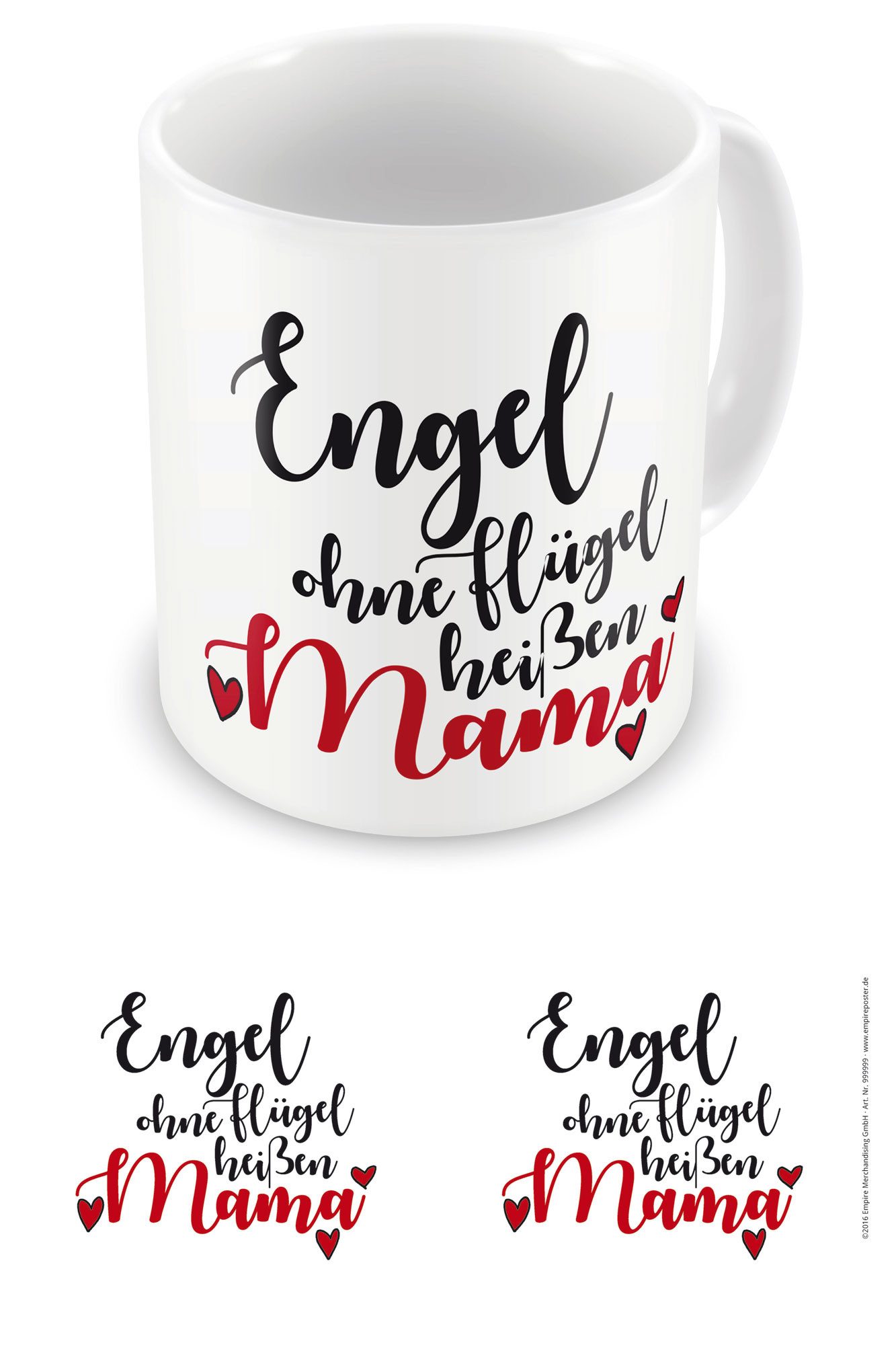 Tasse Beste Mama - Lizenz Tassen - Engel ohne Flügel