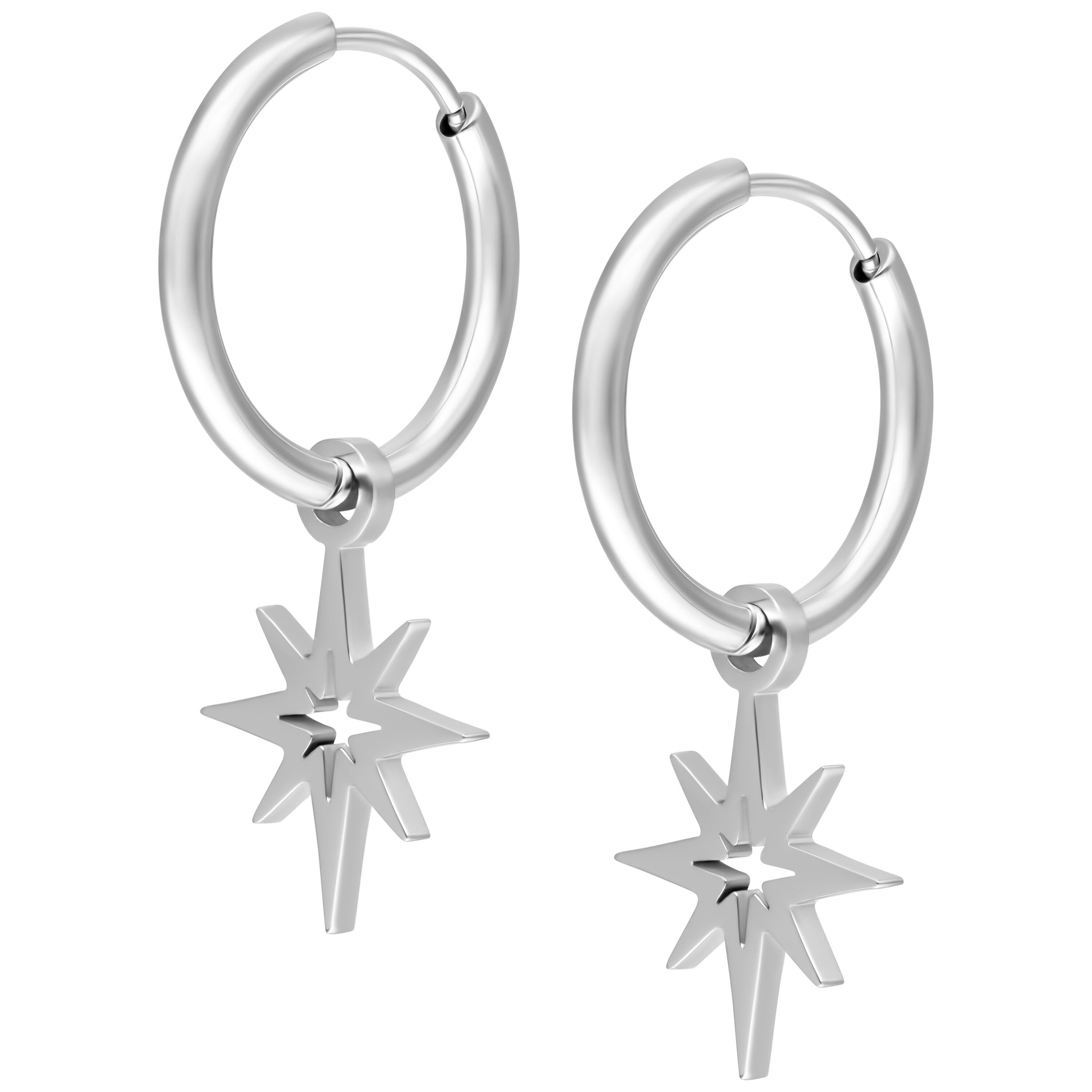 Paar Ohrhänger Little Polar Star Hoops