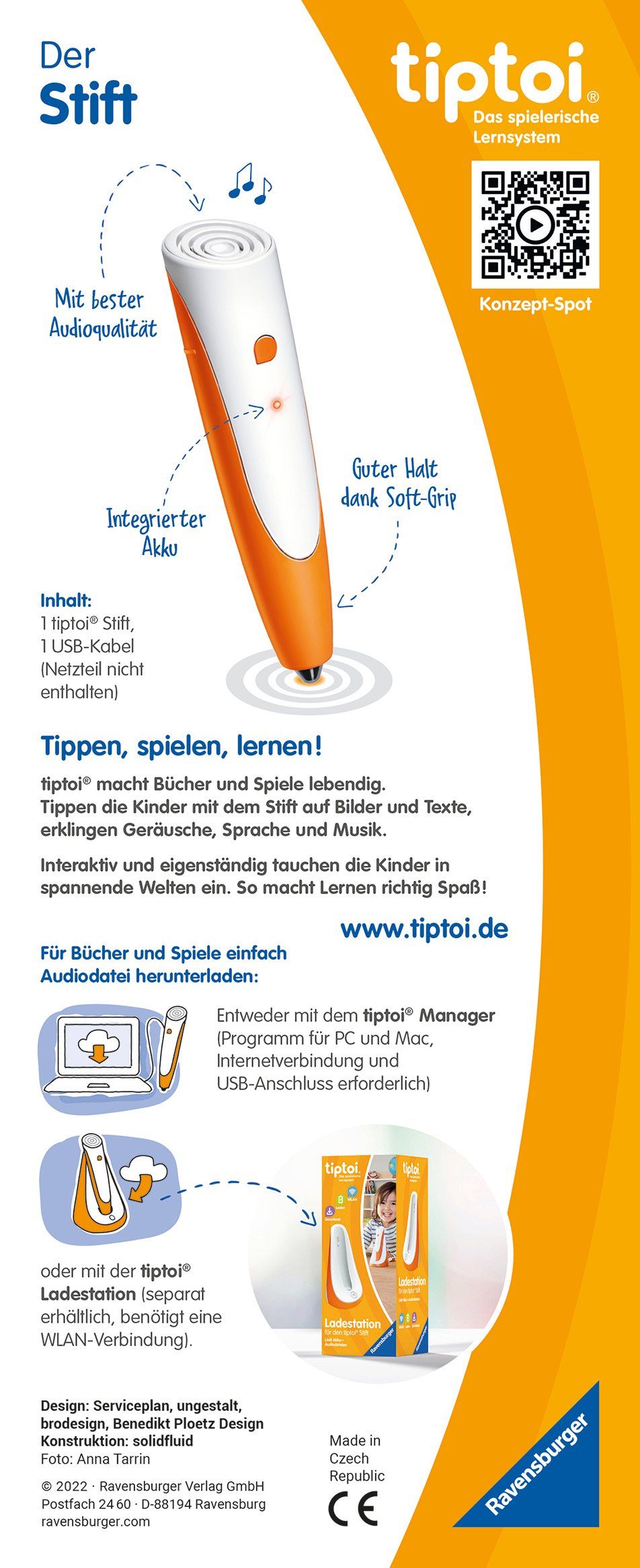 Ravensburger Spiel tiptoi® Der Stift, Made in Europe