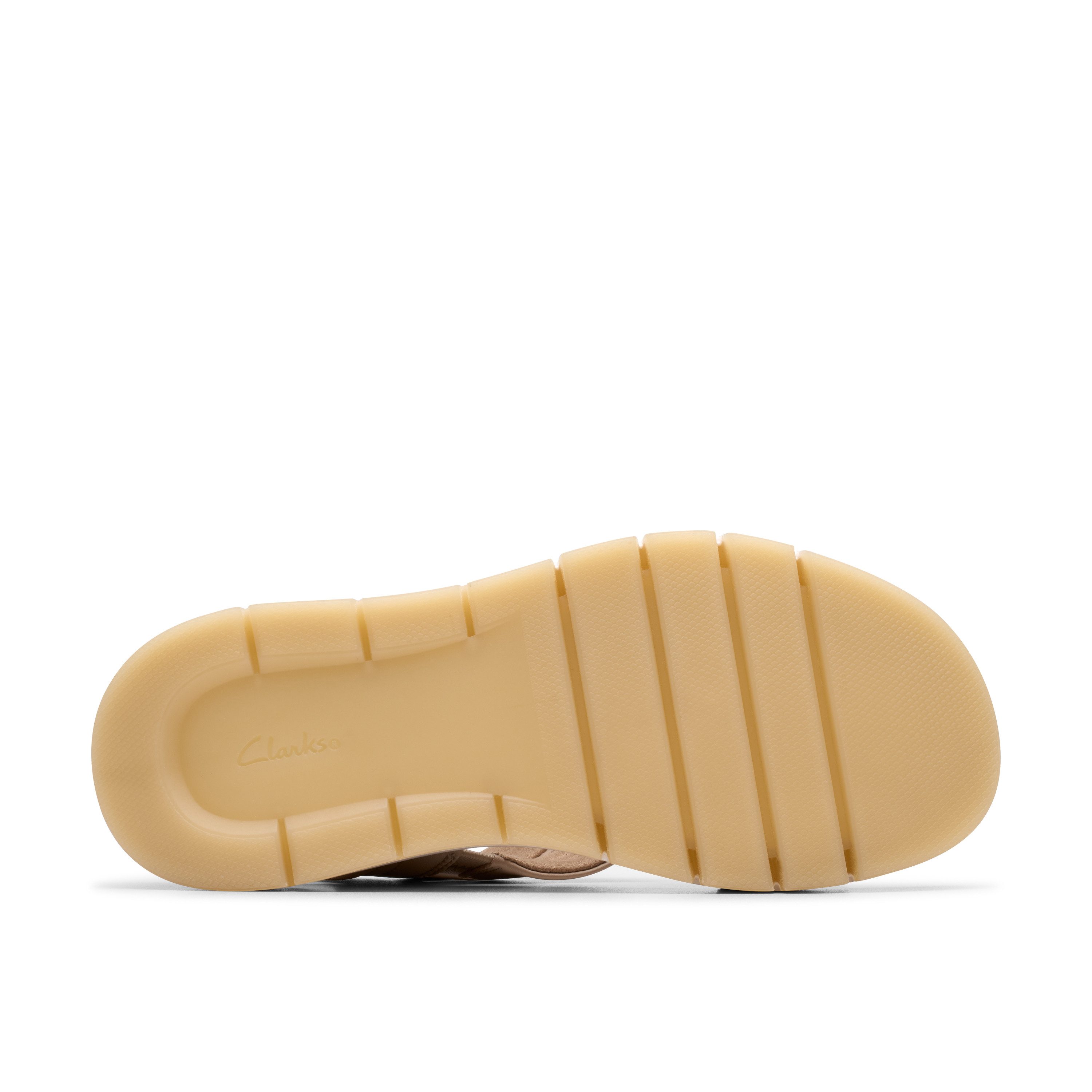 Clarks Tuscan Strap Sandale, Sandalette, Flats, Sommerschuh mit Plateausohle