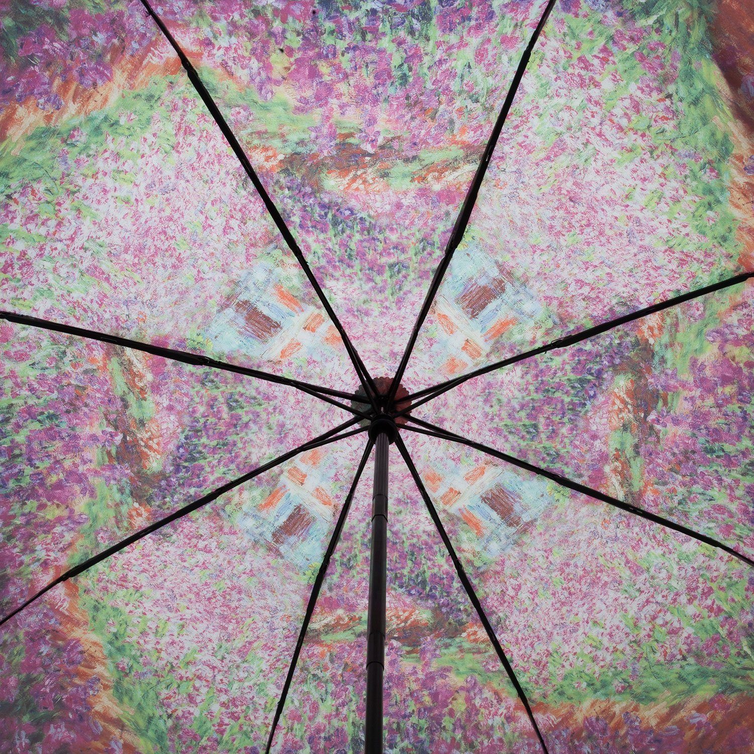 Taschenschirm Automatik ROSEMARIE Regenschirm SCHULZ Monet, Sommergarten Heidelberg Auf/Zu -Automatik Taschenregenschirm Claude