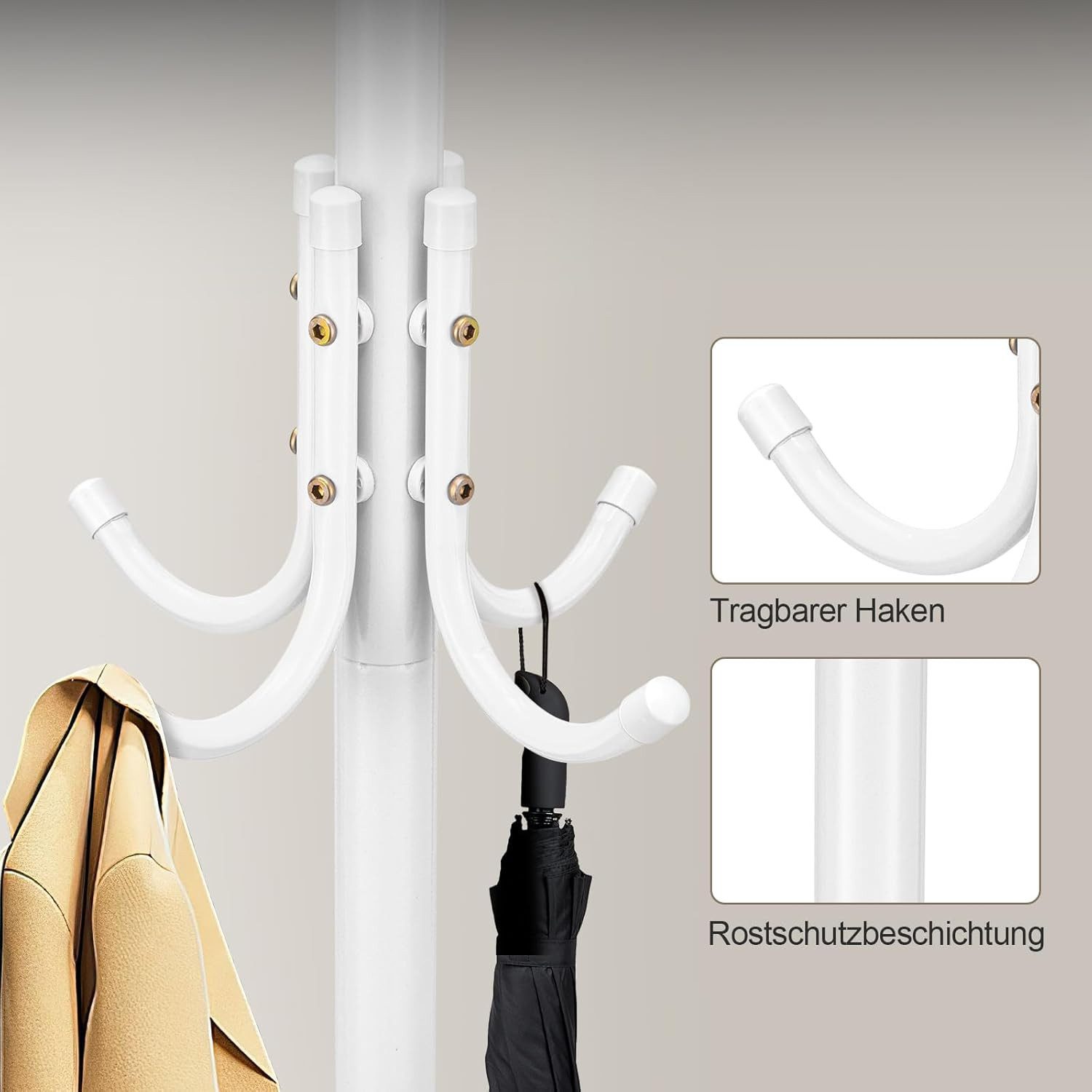 RWEUOQ Garderobenständer Standing Clothes Rack mit günstig online kaufen