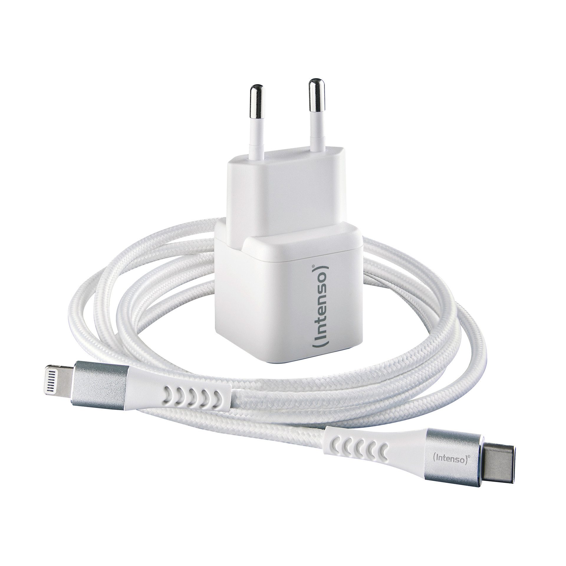 GaN Power Adapter Set, 30W USB-C mit USB-C zu Lightning-Kabel USB-Ladegerät
