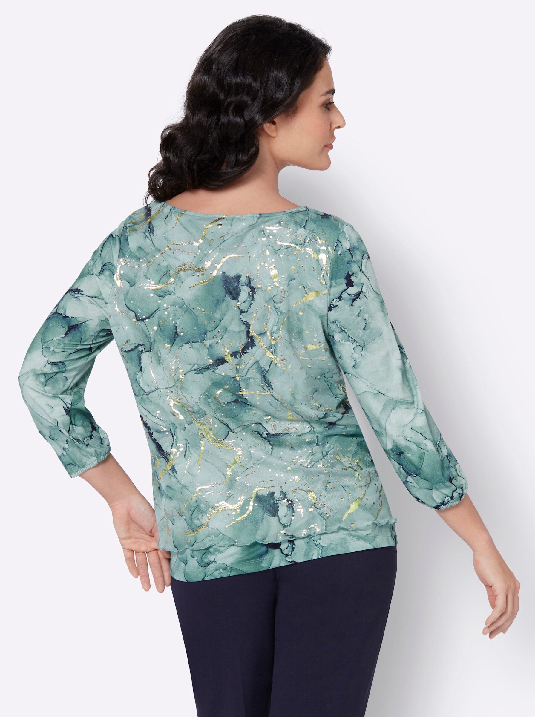 creation L 3/4-Arm-Shirt "Mesh-Shirt", (1 tlg.) günstig online kaufen