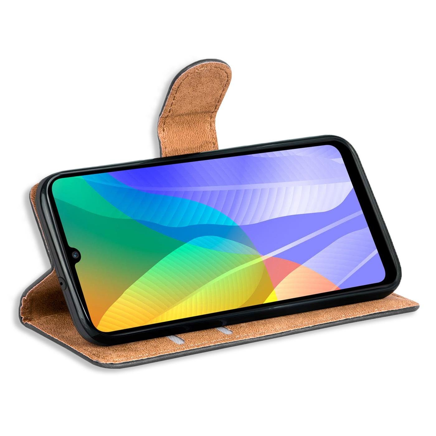CoolGadget Handyhülle Book Case Handy Tasche für Huawei Y6P 6,3 Zoll, Hülle Klapphülle Flip Cover für Y6p Schutzhülle stoßfest