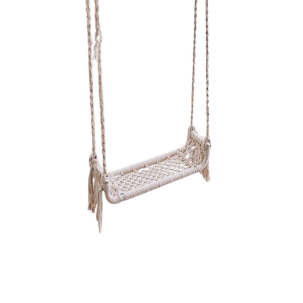 Home-trends24.de Schaukelgestell Schaukel Markamee Hängeschaukel Boho Beige günstig online kaufen