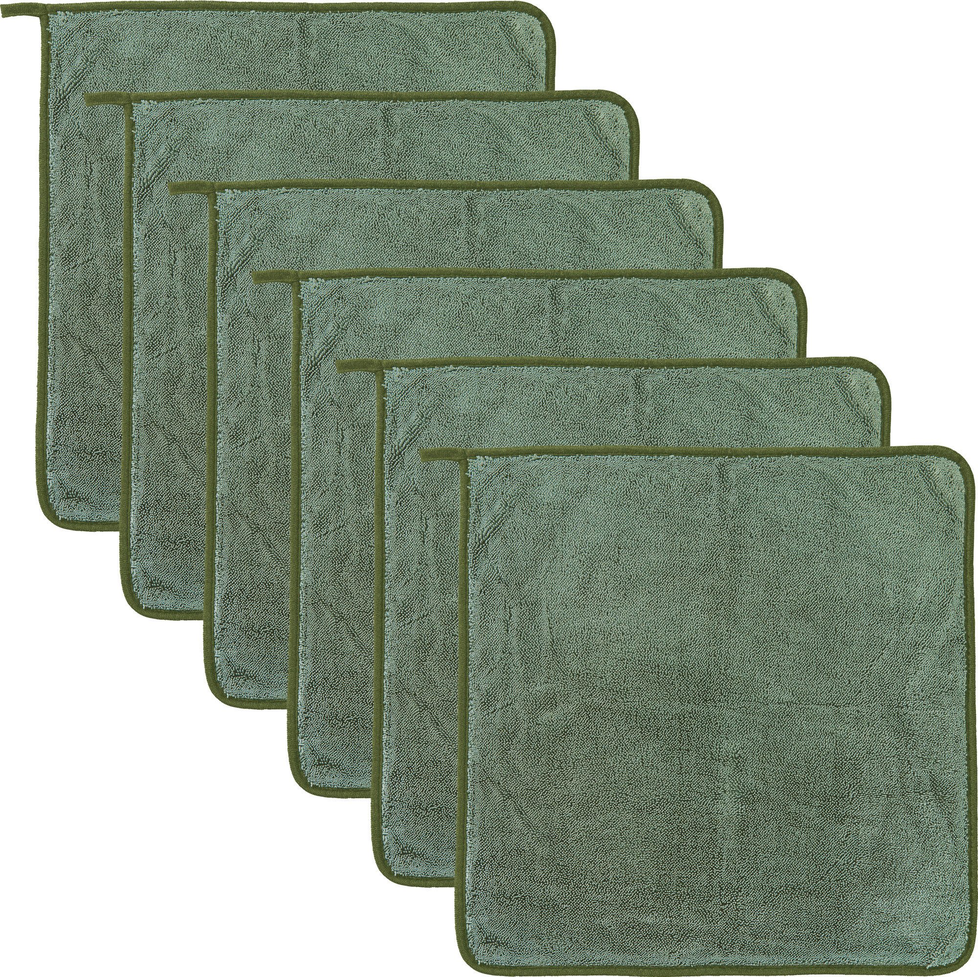 Erwin Müller Geschirrtuch Microfasertuch 6er-Pack, Microfaser günstig online kaufen