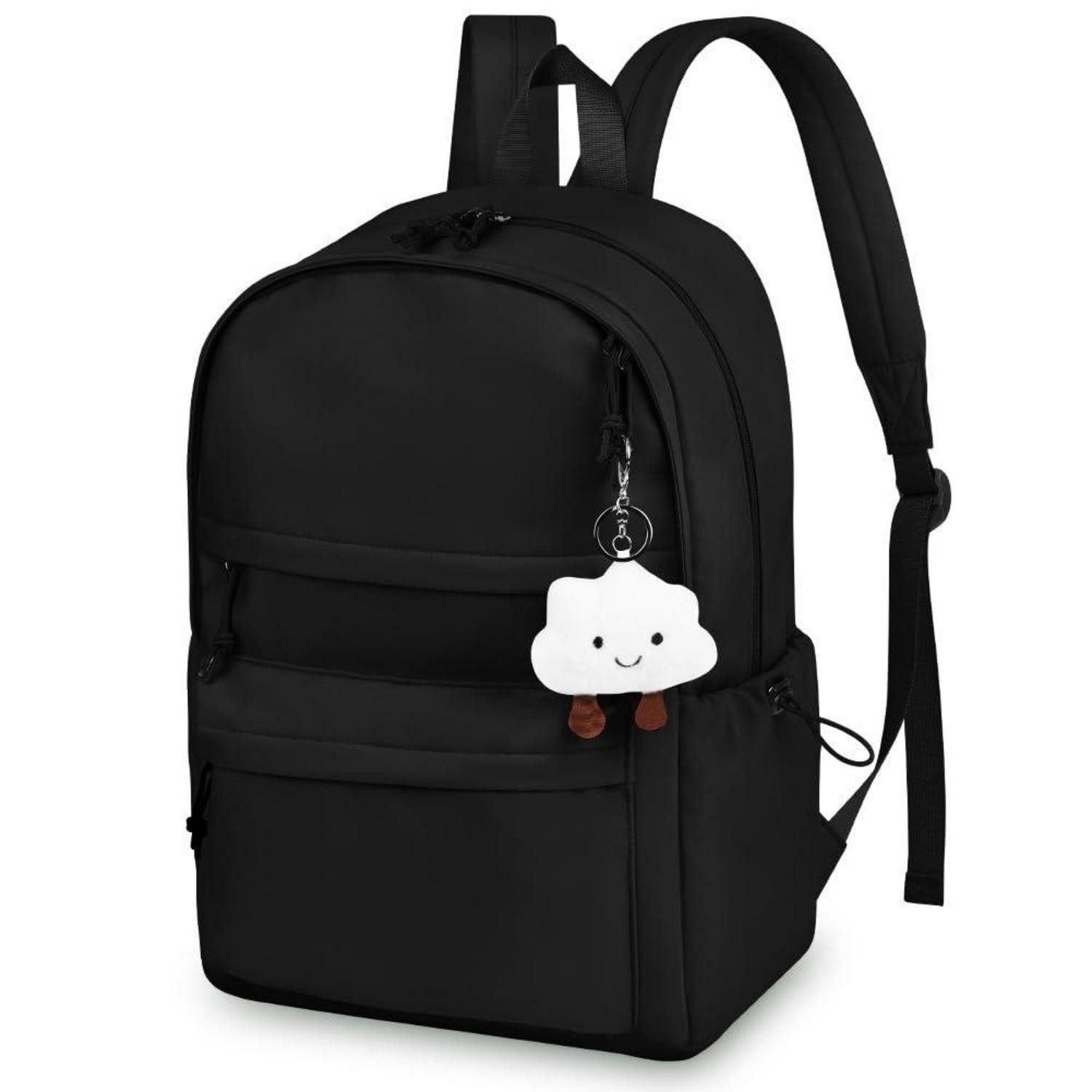 LuxusKollektion Schulrucksack Schulrucksack Damen Schwarz AOOSA leicht wasserdicht