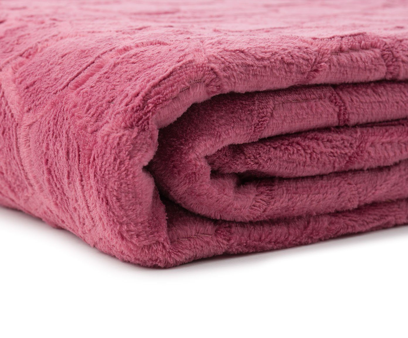 Wohndecke Flanell mit Wabenstruktur, HSC Home-Style-Creation GmbH, in vier Farben, weich und anschmiegsam