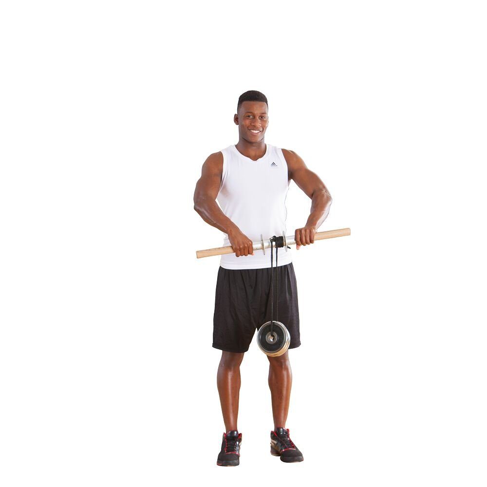 Sport-Thieme Zusatzgewichte Unterarmtrainer Premium, Mit hochwertigem, stabilem Holzgriff