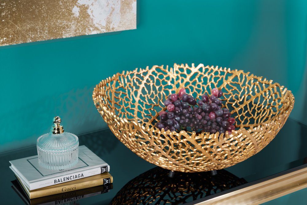 riess-ambiente Dekoschale ABSTRACT LEAF 45cm gold günstig online kaufen