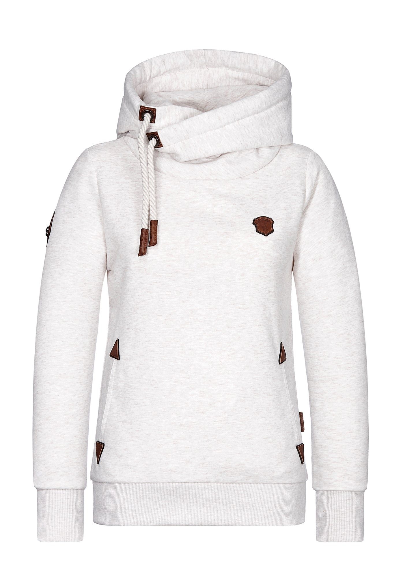 naketano Hoodie Kapuzenpullover Damen Baumwolle, weich, Kapuze, Kängurutasche (Spar-Set, Darth) Hoodie, weiche Sweatware, Rippbündchen, Streetwear, Loungewear