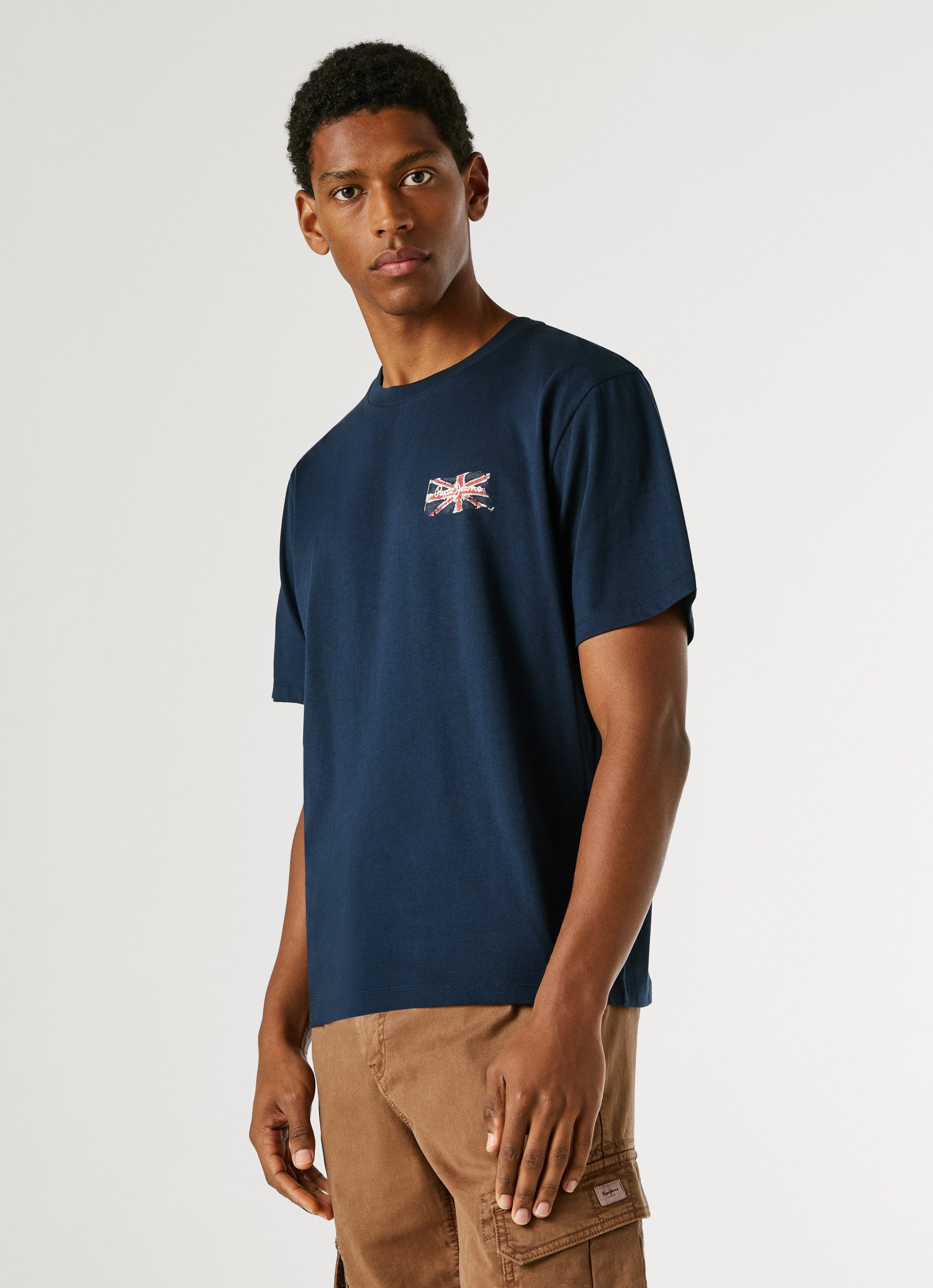 Pepe Jeans Langarmshirt EGGO LONG N aus reiner Baumwolle, Rundhals