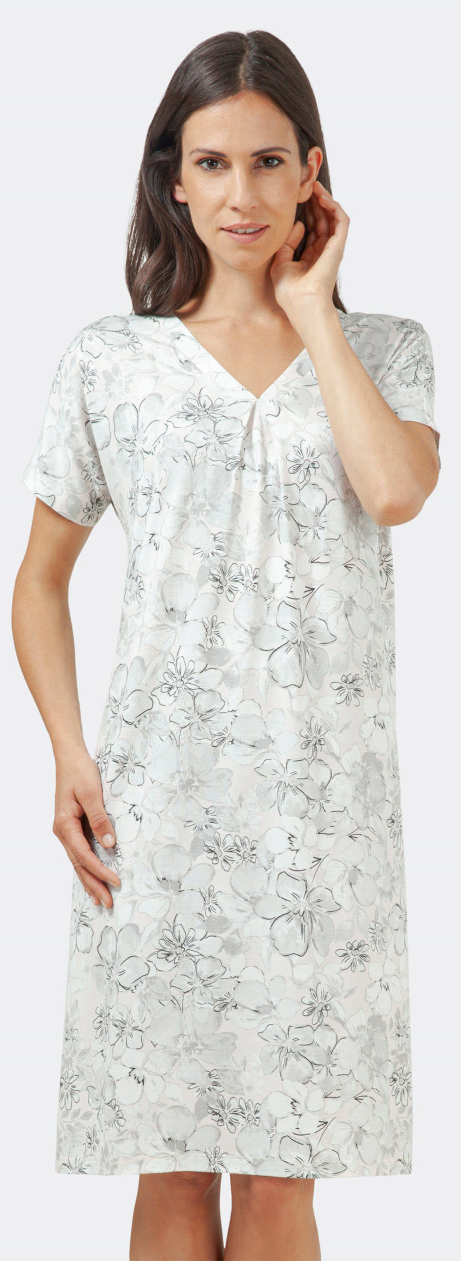 Hajo Nachthemd Damen Schlafshirt mit kurzem Arm (1-tlg) Modisches Design