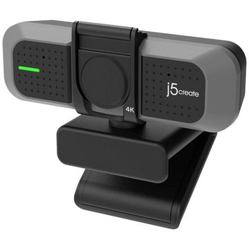 NO NAME USB 4K Ultra HD Webcam Webcam (Integrierte Abdeckblende, Mikrofon, Klemm-Halterung, Standfuß)