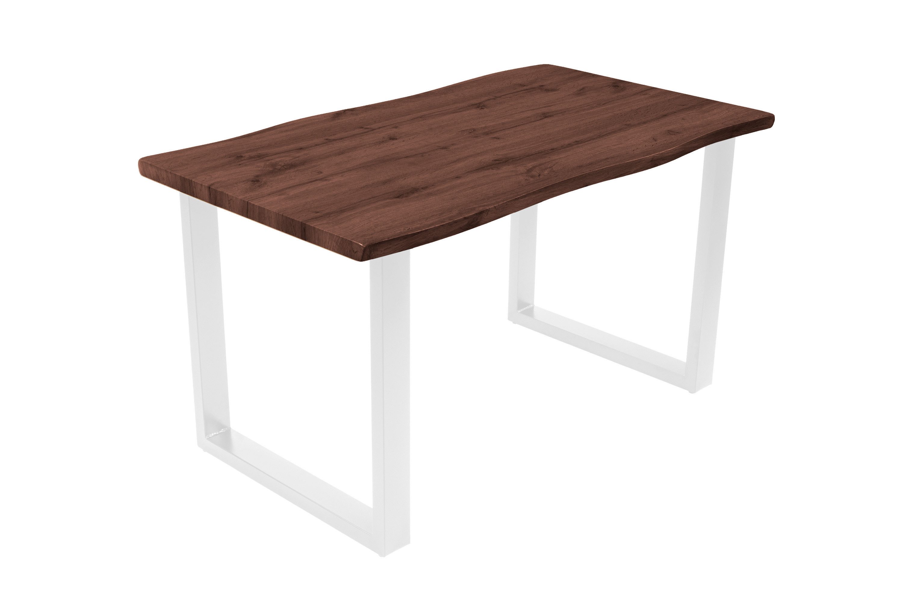 Loreno® Esstisch Josy, Nussbaumholz, Baumkante, MDF-Platte, günstig online kaufen
