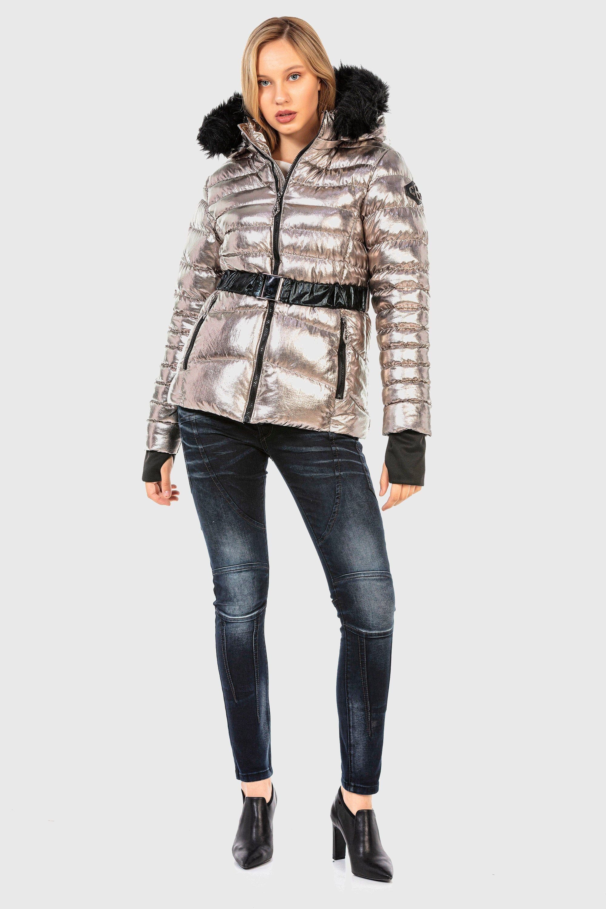 Cipo & Baxx Winterjacke WINTER JACKET modernes Design mit hohem Tragekomfort