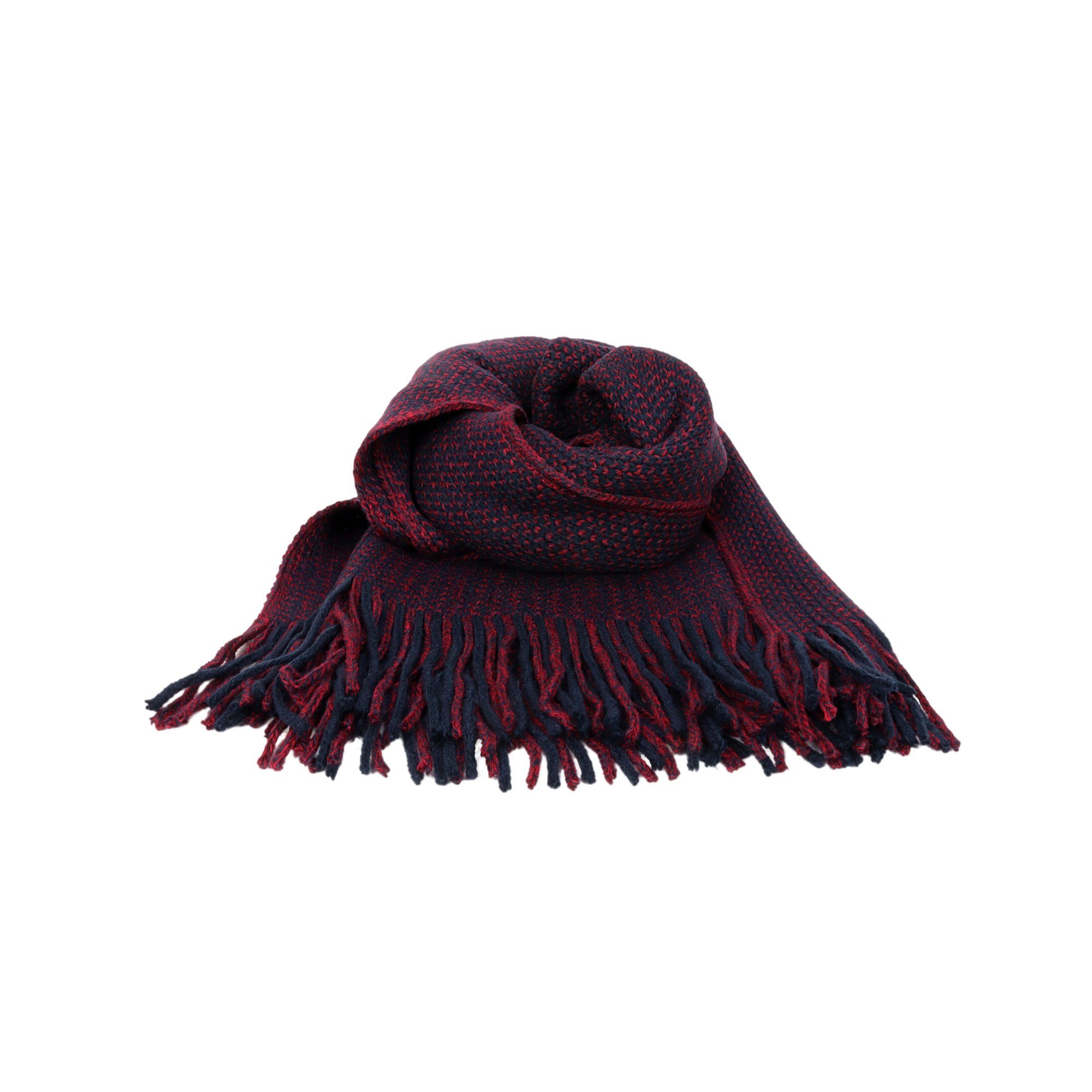 ZEBRO Strickschal Schal, Fransen