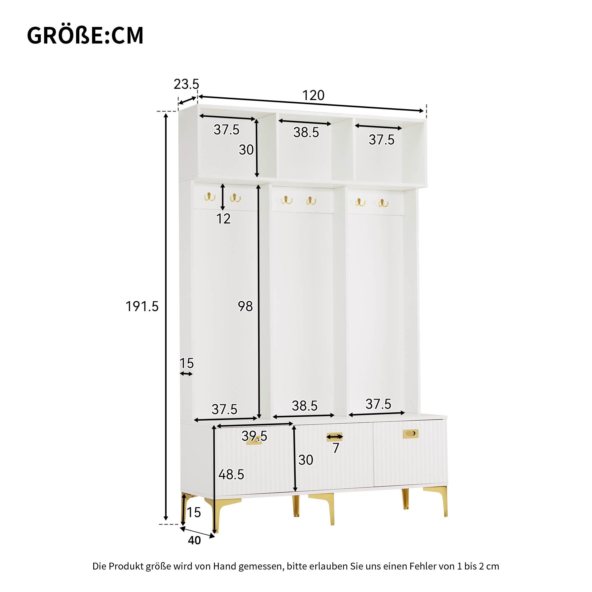 Celya Garderoben-Set Garderobenset mit Bank, multifunktionale Aufbewahrungs günstig online kaufen