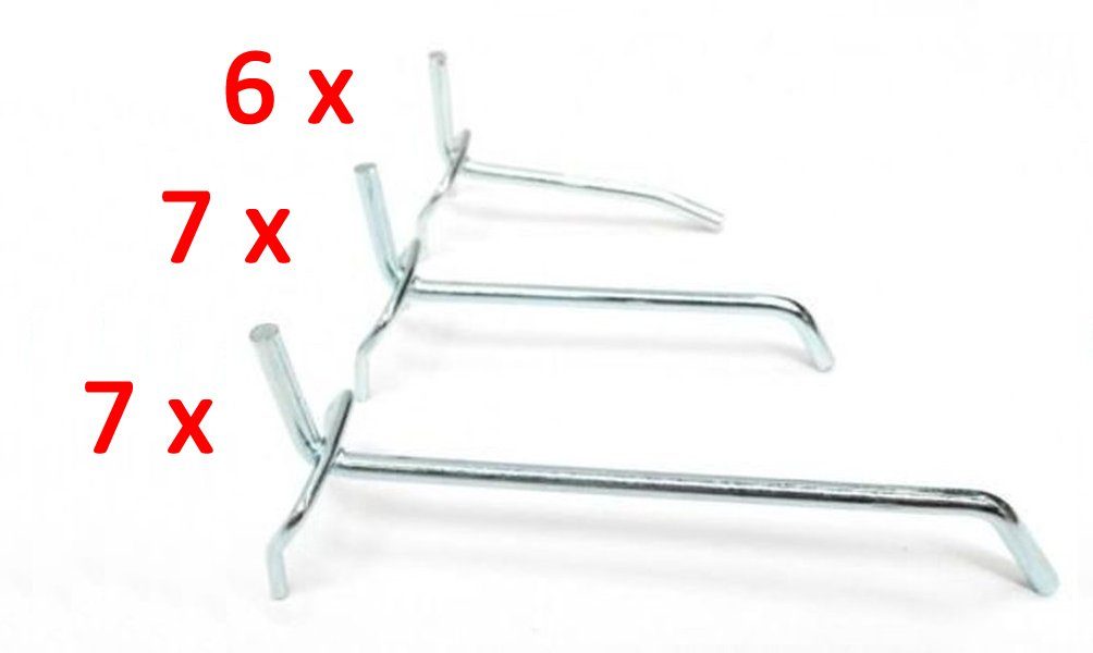 Kreher Lochwand-Ausstattung 20 teiliges Lochwandhaken für Werkzeugwand mit günstig online kaufen