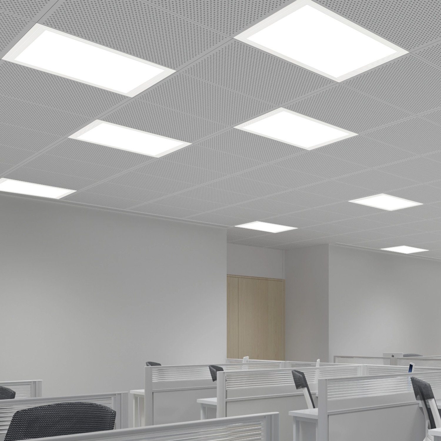 fest LED 30W Panel LETGOSPT Fabrik LED Kaltweiß, Büro LED 30/60/120 Ultra LED Flur Panel dünn Wohnzimmer-lampe, Klassenzimmer cm, Deckenlampe Deckenleuchte-Panel, integriert, Kaltweiß, Einbauleuchte für