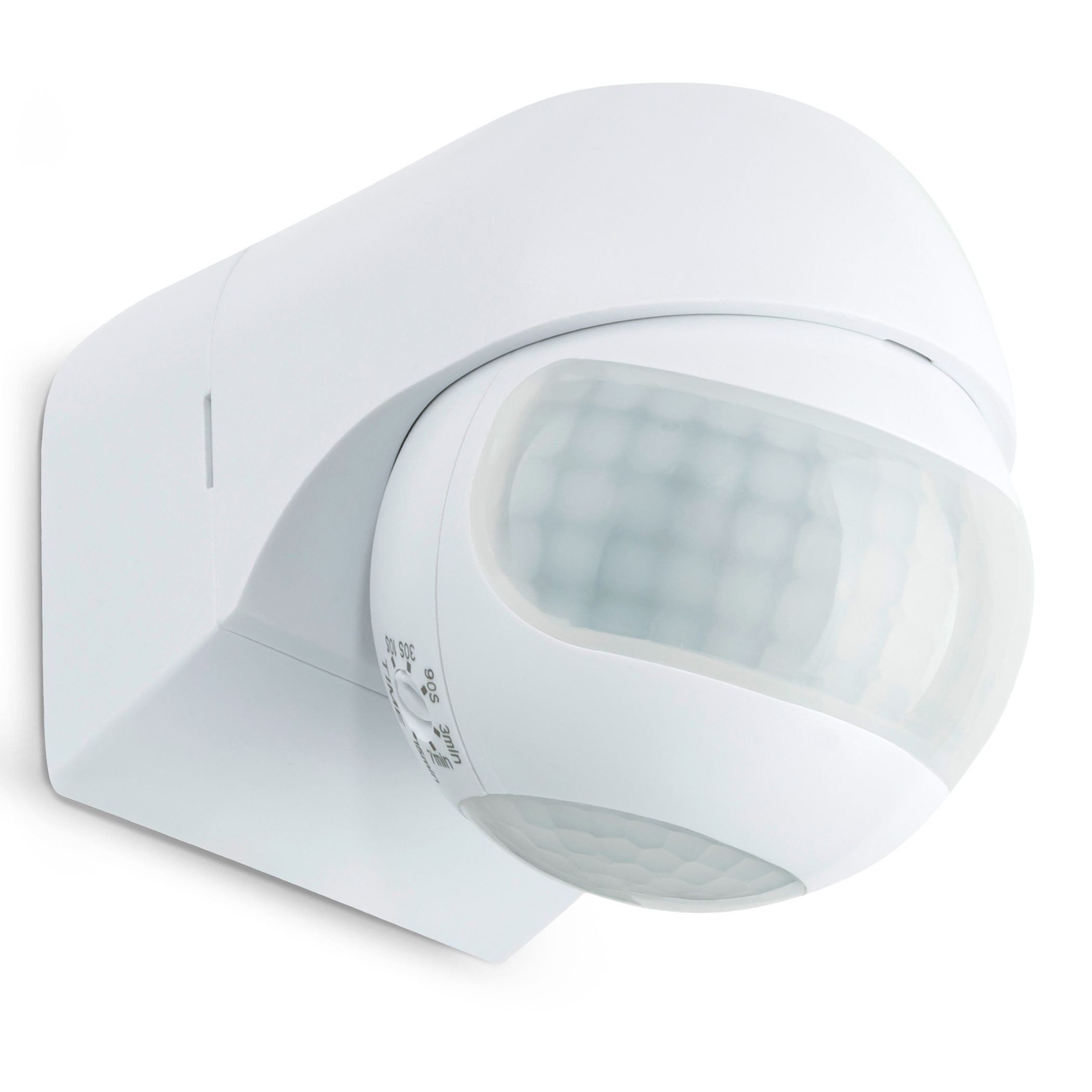 SEBSON Bewegungsmelder Infrarot Sensor Außen IP44 Aufputz Wand - Reichweite 12m 180° Winkel, (1-St), Wandmontage, schwenkbar, programmierbar, LED geeignet 600W, 3 Draht