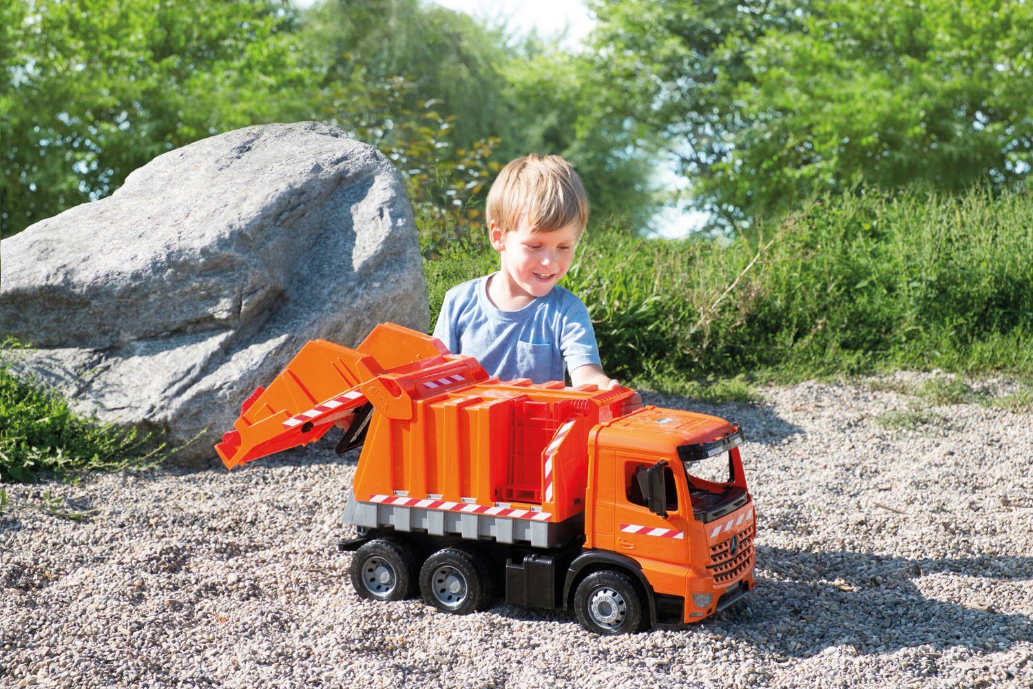 Lena® Spielzeug-Müllwagen Giga Trucks, Arocs, Made in Europe