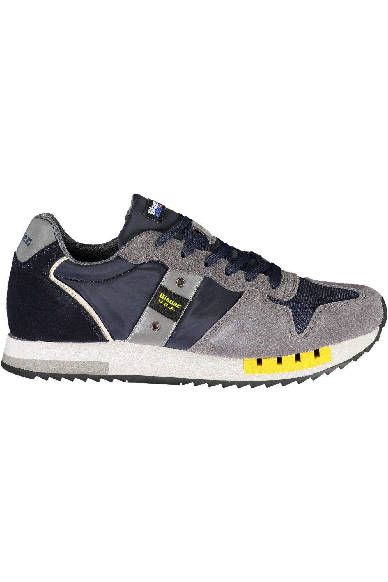 Blauer Sneaker Sportlicher Herrensneaker in Blau mit Kontrasten