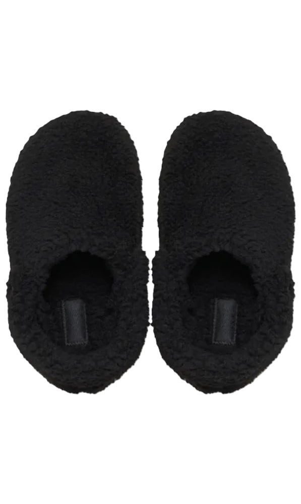 Crocs Classic Cozzzy Slipper (Kunstfell, warm) schwarz Kinder - 1 Paar Hausschuh