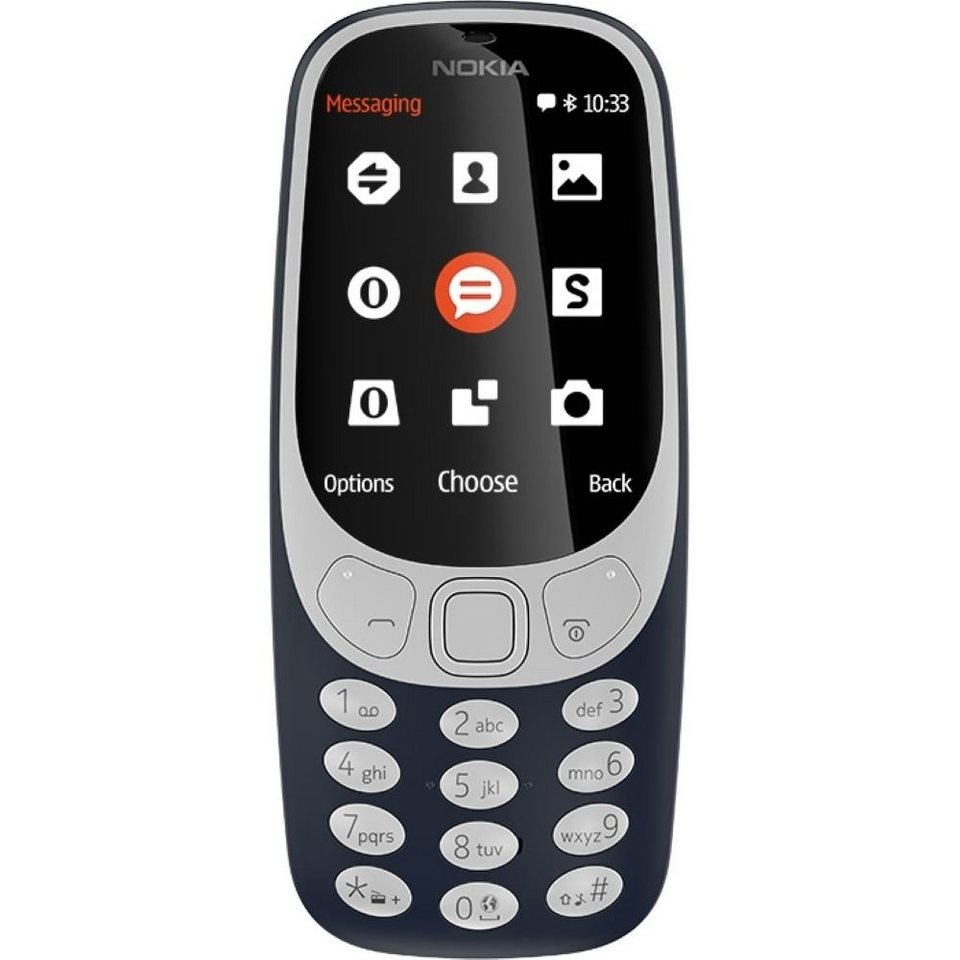 Nokia 3310 (2017) Retro - Handy - blau Smartphone (2,4 Zoll, 16 GB  Speicherplatz)