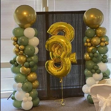 SOTOR Luftballon 152 Stück Luftballon Girlande,Ballon Girlande,Happy Birthday Girlande, Geburtstags, Babyparty, Hochzeit, Geburtstag, Abschluss