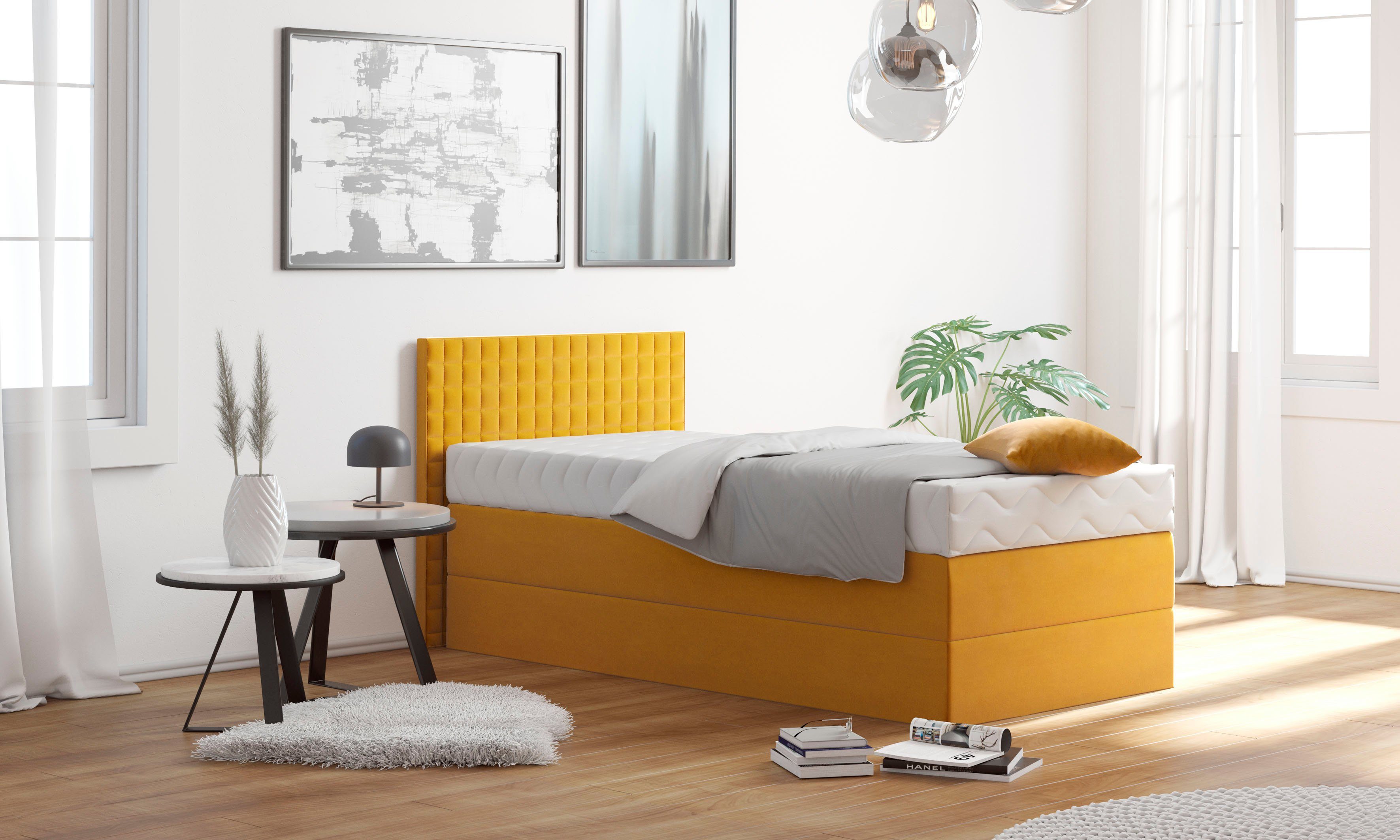 Westfalia Schlafkomfort Boxspringbett mit Zierkissen, wahlweise mit Topper günstig online kaufen