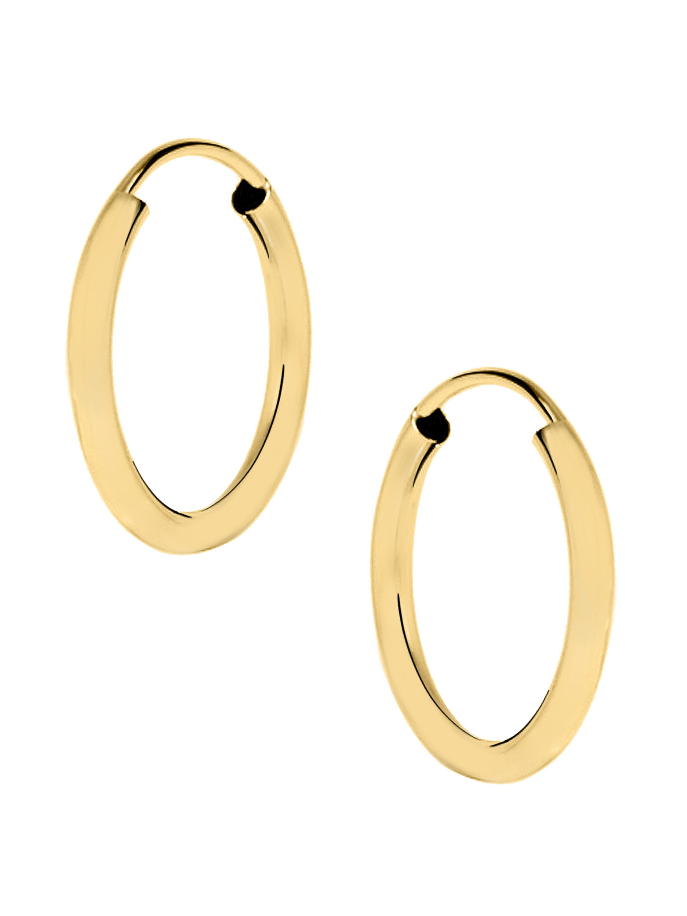 MY GOLD Paar Creolen Damen & Mädchen Ohrringe Gold 333 (8 Karat) - Ø 20mm / 2mm - Pretty (Set, 2-tlg., inkl. Schmuckbox), Geschenke mehr