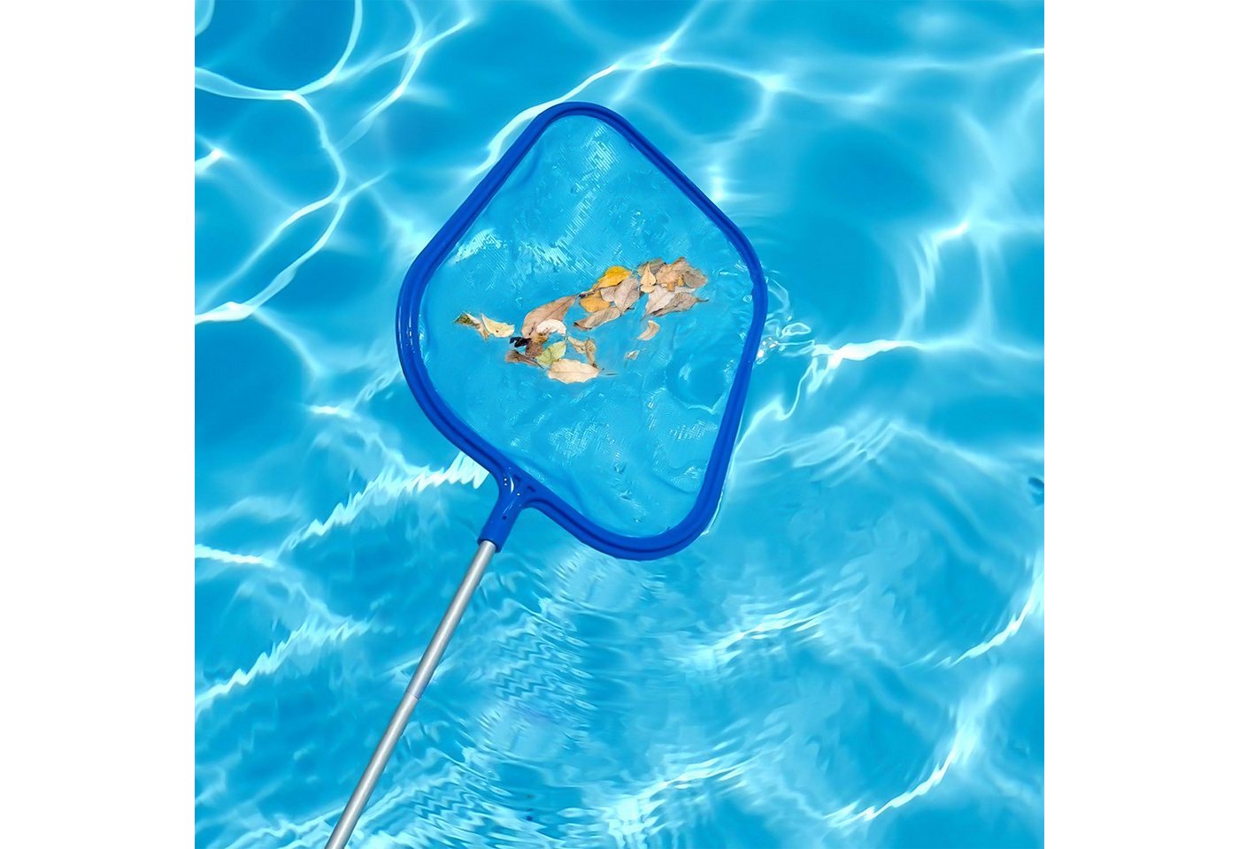 Thumbnail - BlingBin Kescher Kescher Pool, 120 cm lang-Teichkescher mit Teleskopstange,Feinmaschig (1 Set, 1-St., 41.50*28*3cm), Tel...