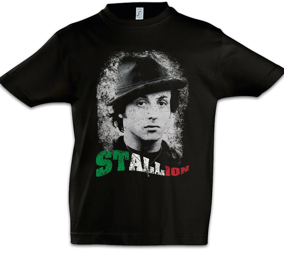 Print-Shirt Stallion Kinder T-Shirt Rocky Sylvester Boxer Boxing Italian Stallone