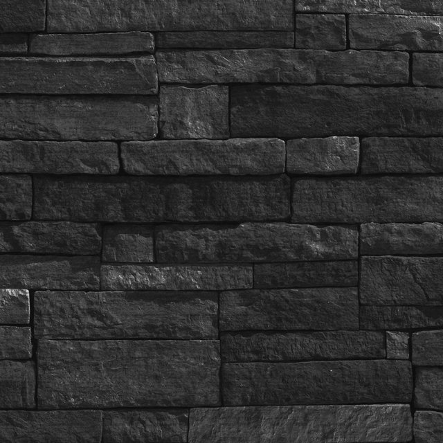 WOW Vliestapete »Stone wall antracite«, FSC® zertifiziert, mit lebhaftem Druck, 10 Meter Länge-Otto