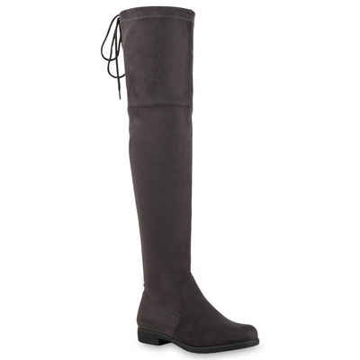 VAN HILL 836321 ER A26[ER] Damen Stiefel Overkneestiefel Bequeme Schuhe