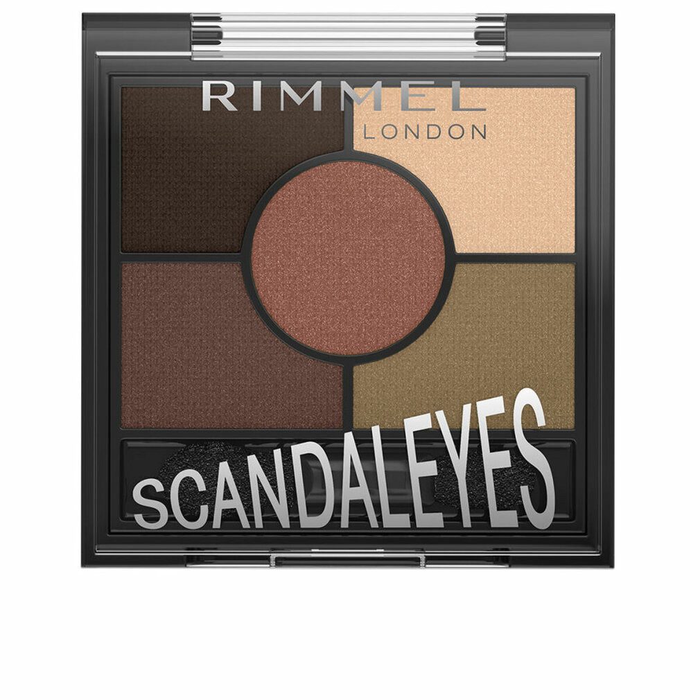 Rimmel London Lidschatten Glam'Eyes HD 5 Farben Lidschatten 3,8g - 022 Brixton Brown