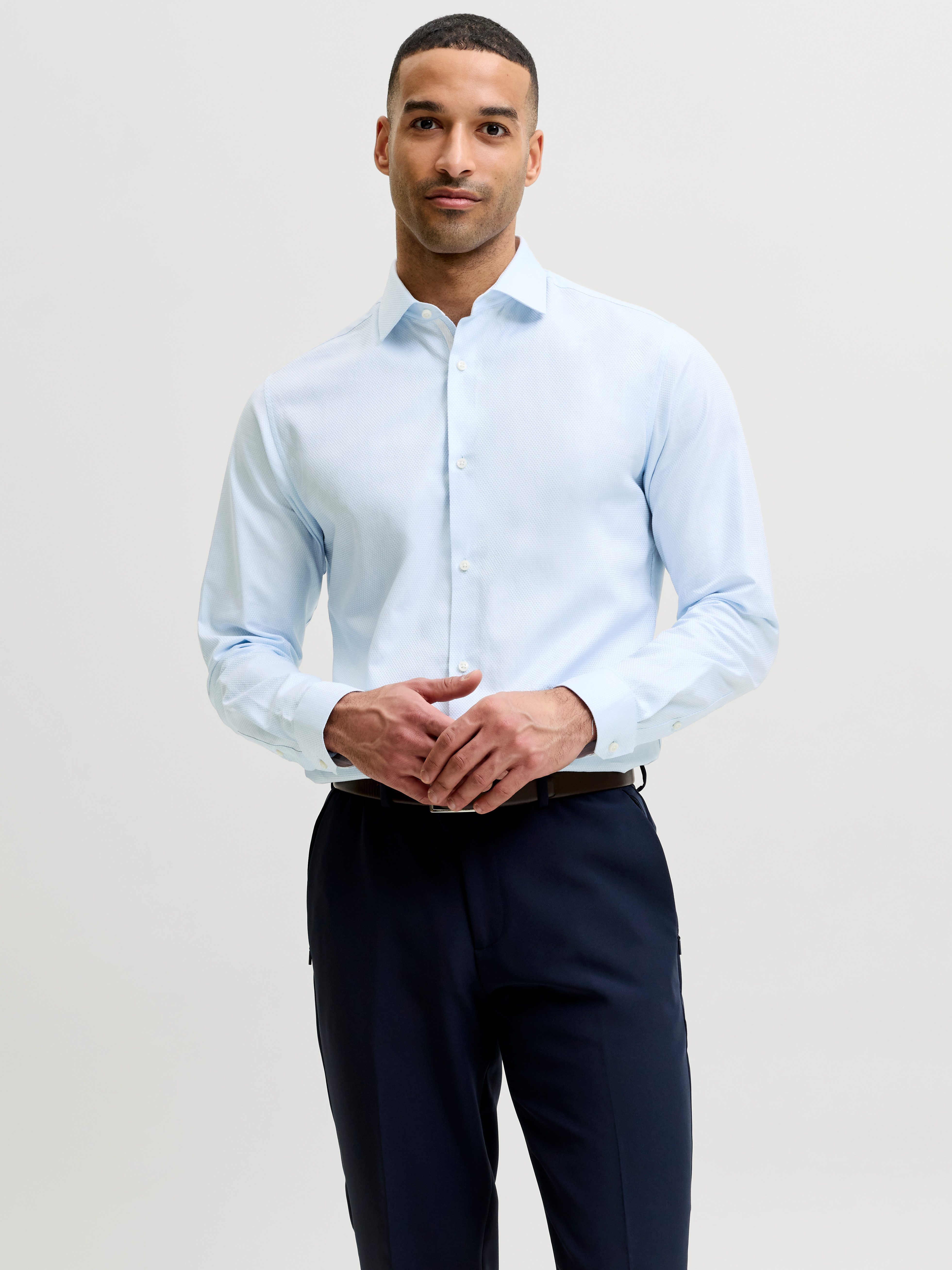 Jack & Jones Langarmhemd JPRBLAPARKER DETAIL L/S SHIRT SN Baumwolle, slim fit