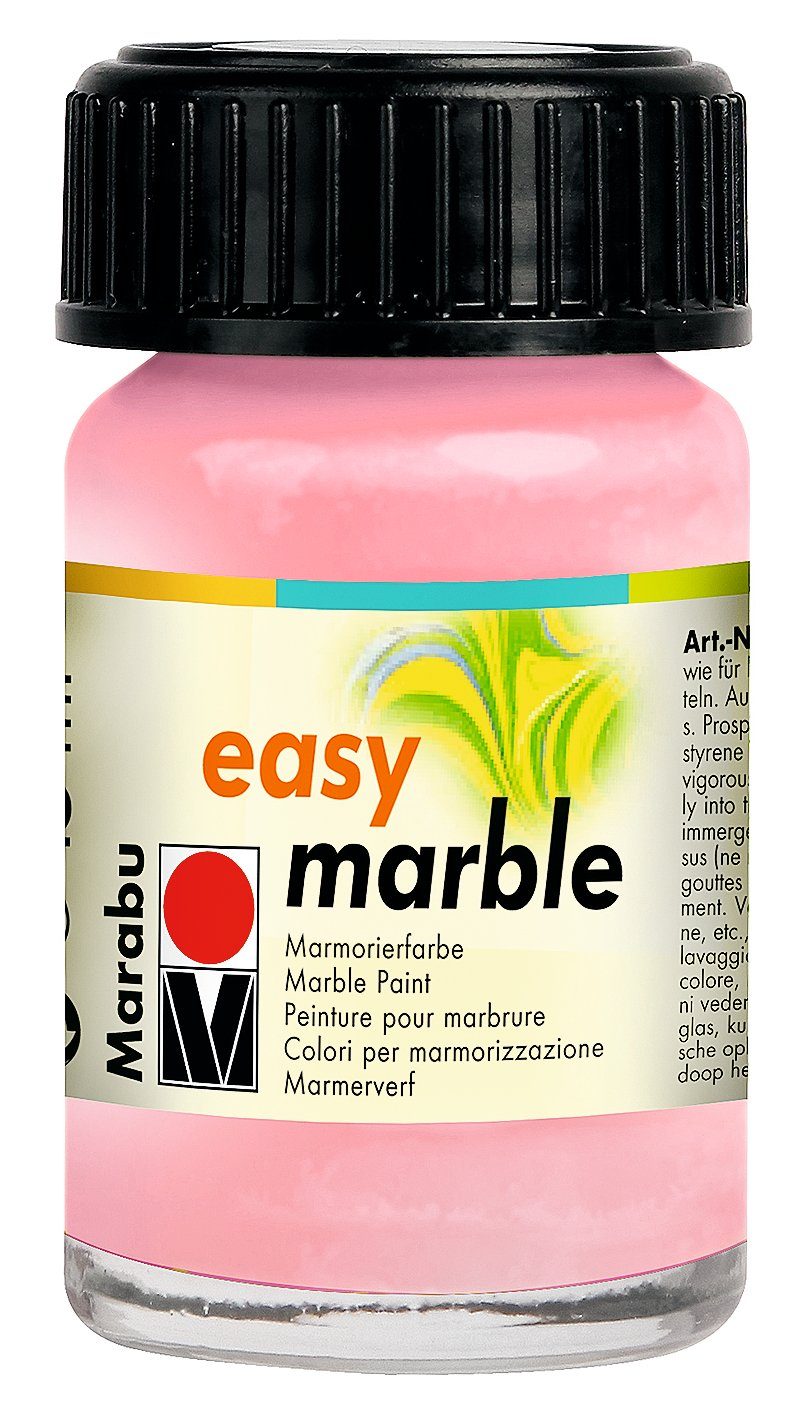 Marabu Bastelfarbe Easy Marble, 15 ml Rosa