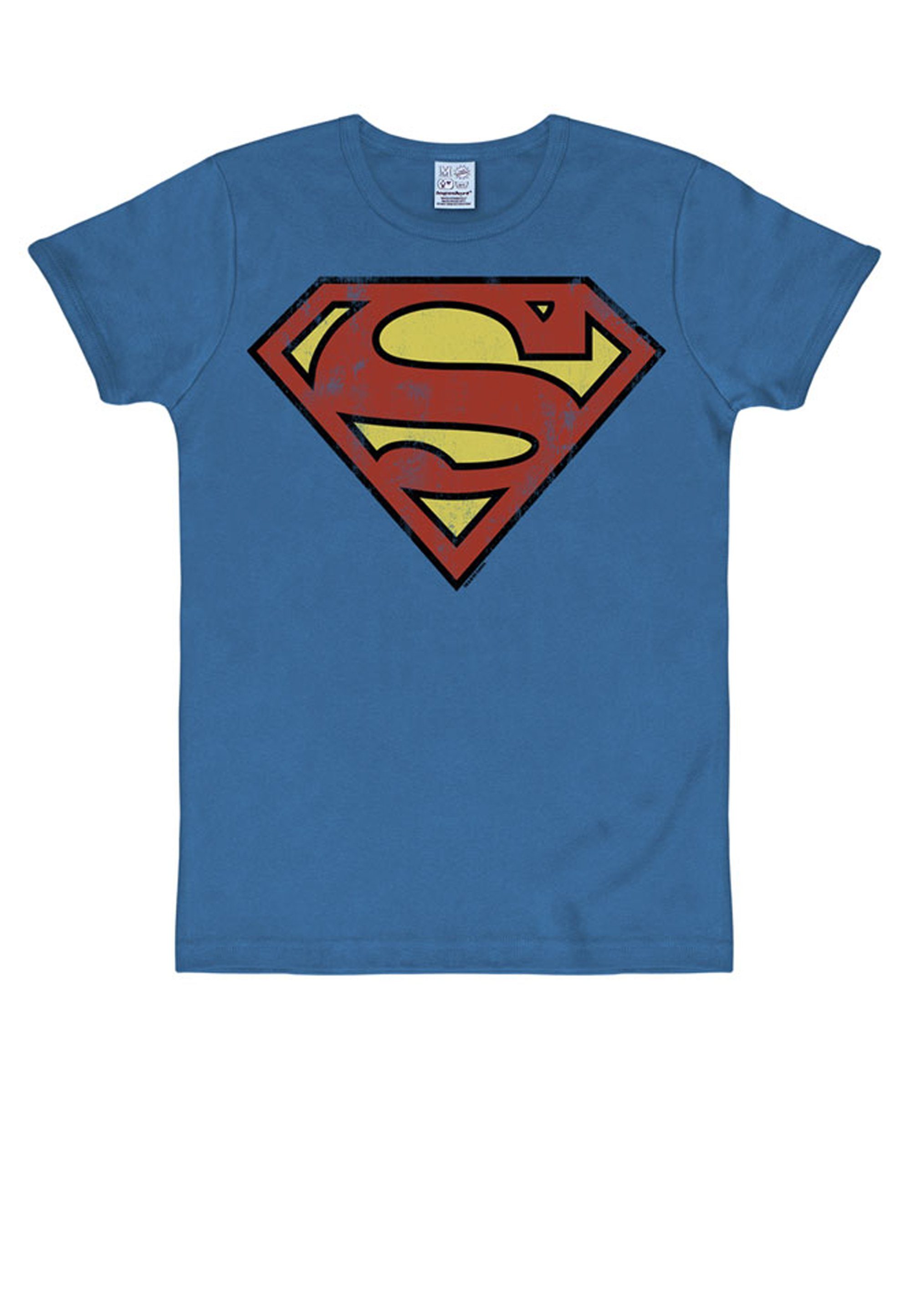 LOGOSHIRT T-Shirt Superman mit lässigem Retro-Print