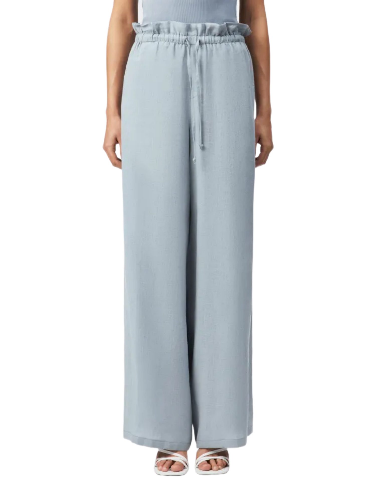 Drykorn Stoffhose grau,Casual,Leinen,Unifarben,Relaxed Fit,Hoch