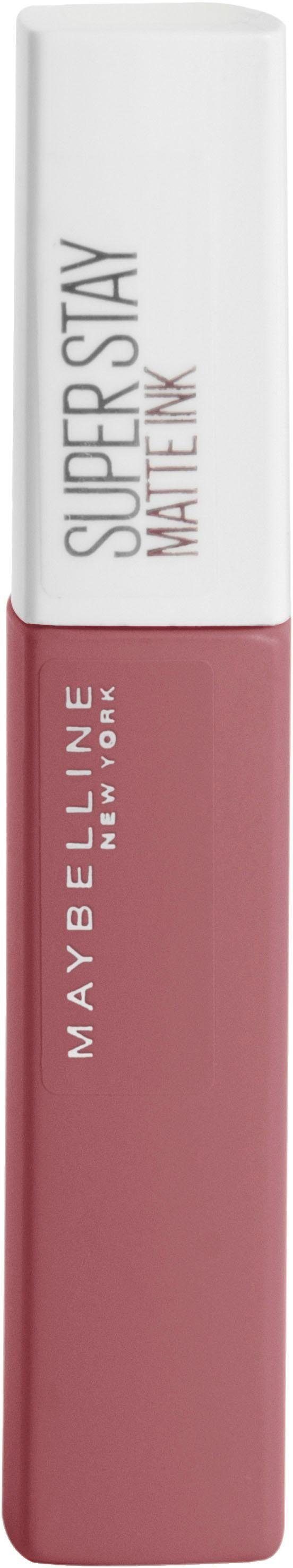 MAYBELLINE NEW YORK Lippenstift SUPER STAY MATTE INK LIPPENSTIFT, mattes Finish und hält bis zu 16 Stunden