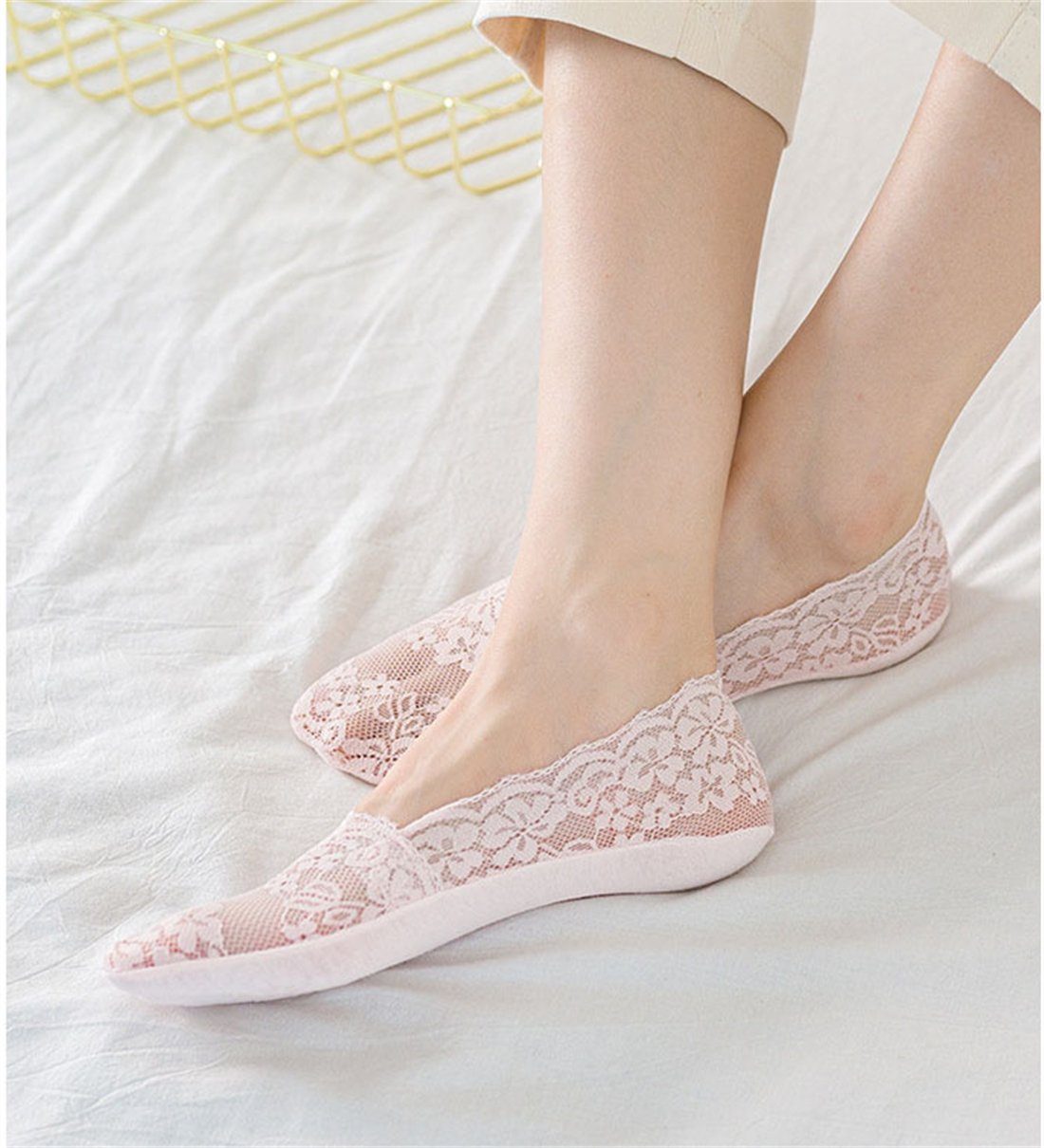 5-Paar Socks bequemer Sockkurzsocken Ankle Kurzsocken Sock Ballerina Trainer YOOdy~