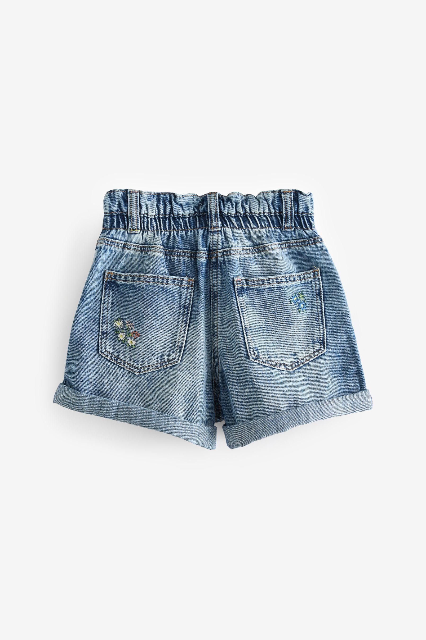 Next Jeansshorts Jeansshorts mit Blumenstickerei (1-tlg) günstig online kaufen