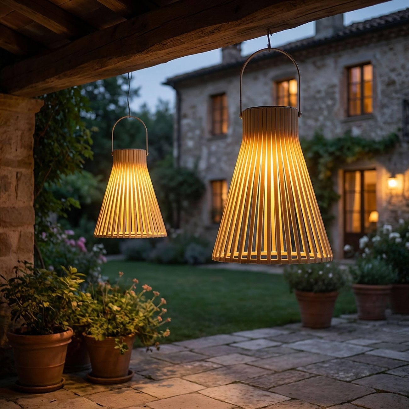 shop'n smile ideoon LED Laterne LED Solar Laterne Außen Grau Gartenlaterne Balkon Solarlampe IP44, LED fest integriert, Witterungsbeständig, UV-beständig, Ø20xH24,5 cm